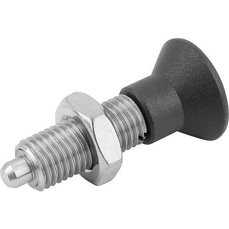KIPP Indexing Plungers without collar, Style H, metric K0343.12412